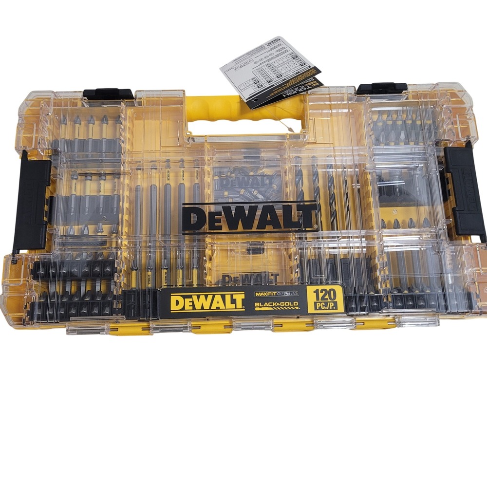 DEWALT MaxFit Ultra 120 Pc Black & Gold Impact Rated Bit Set DWAUMF120SET